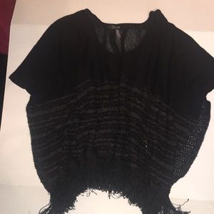 Black Short Sleeve Top